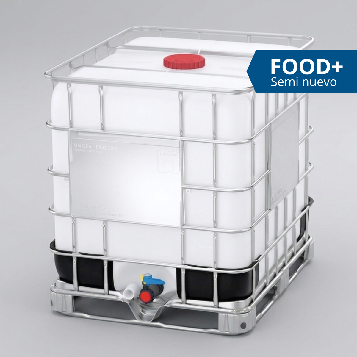 Estanque IBC 1.000 Litros Grado Alimenticio - Semi Nuevo