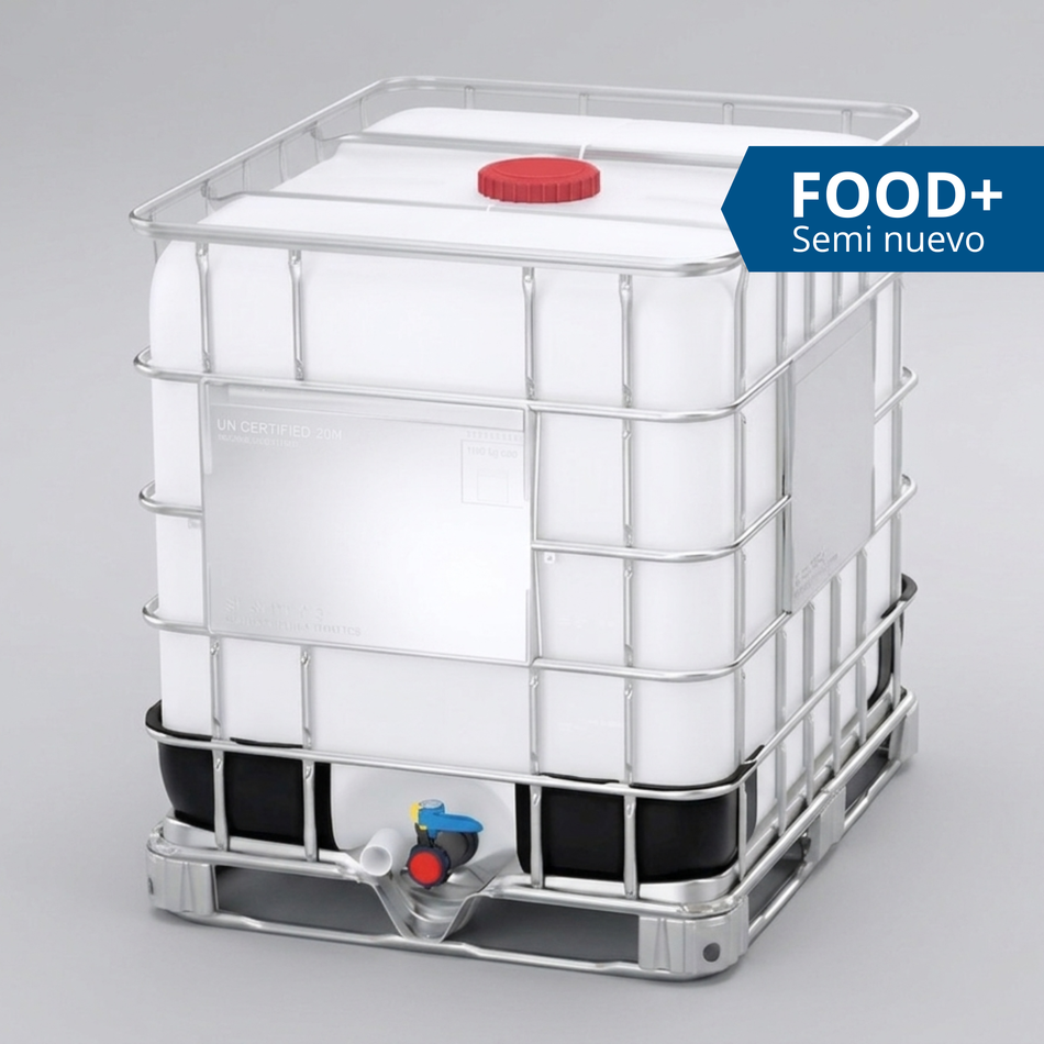 Estanque IBC 1.000 Litros Grado Alimenticio - Semi Nuevo
