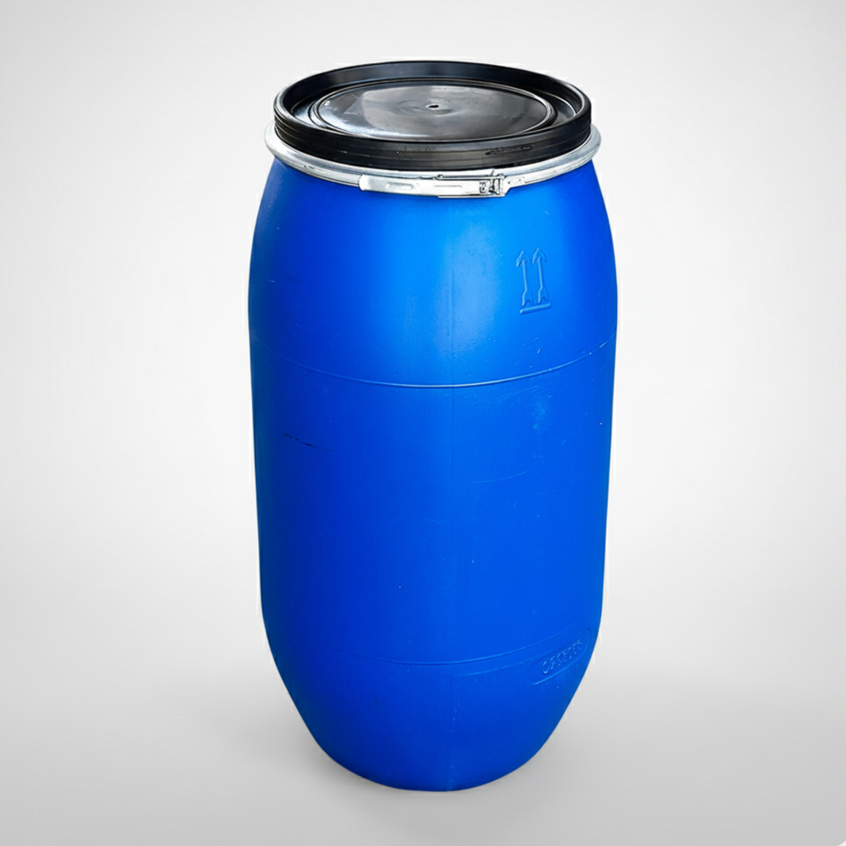 Tambor Plástico 160 Litros Tapa Móvil