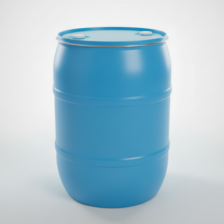 Tambor Plástico 200 Litros 2 Bocas Grado Alimenticio