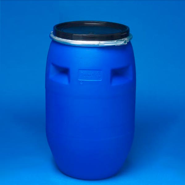 Tambor Plástico 100 Litros Boca Ancha Aro Metálico